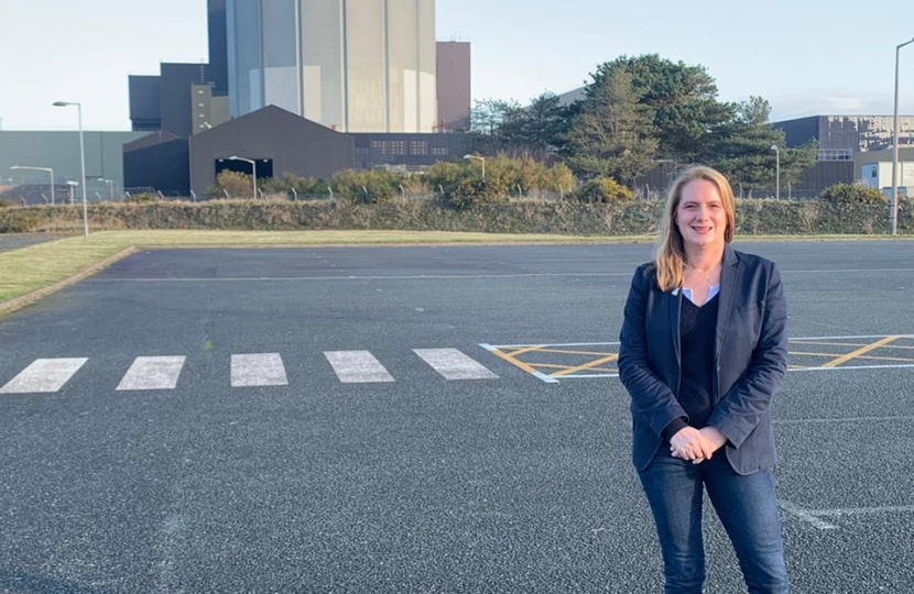 Virginia at the Wylfa site