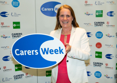 Virginia at Carers week Parliament drop in